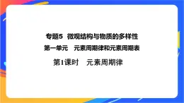 高中化学苏教版必修一  5.1.1 元素周期律  课件