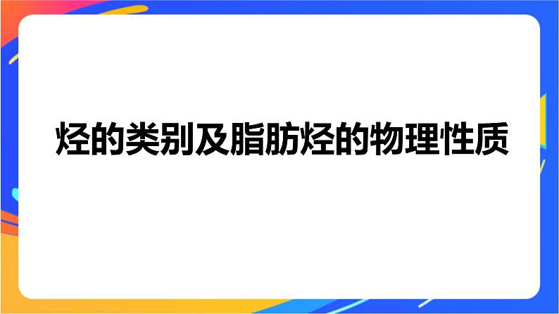 专题3 第一单元 脂肪烃的性质及应用 第1课时 脂肪烃的类别 烷烃的性质课件PPT04
