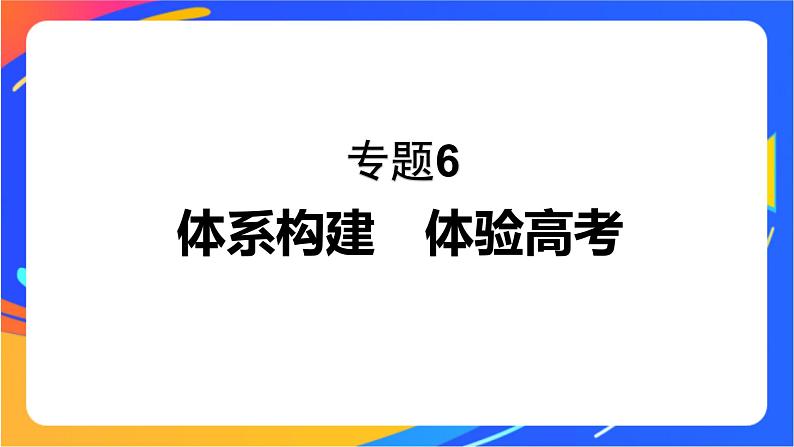 专题6 生命活动的物质基础——糖类、油脂、蛋白质 体系构建 体验高考课件PPT01