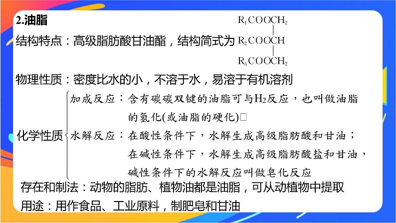 专题6 生命活动的物质基础——糖类、油脂、蛋白质 体系构建 体验高考课件PPT08