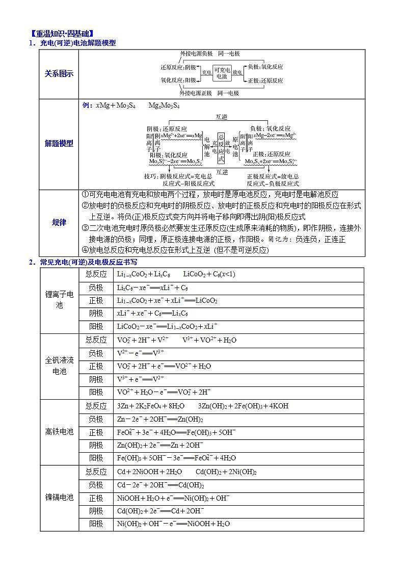 03 考向3 二次电池及多池串联装置(附答案解析)-备战高考化学大二轮专题突破系列(全国通用)第3页
