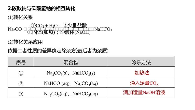 新高考化学一轮复习课件 第3章 第12讲 Na2CO3、NaHCO3 碱金属08