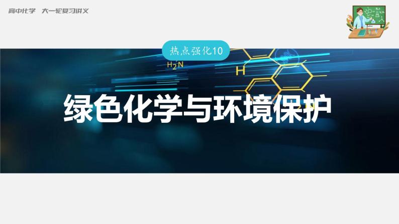 新高考化学一轮复习课件  第4章 热点强化10　绿色化学与环境保护03