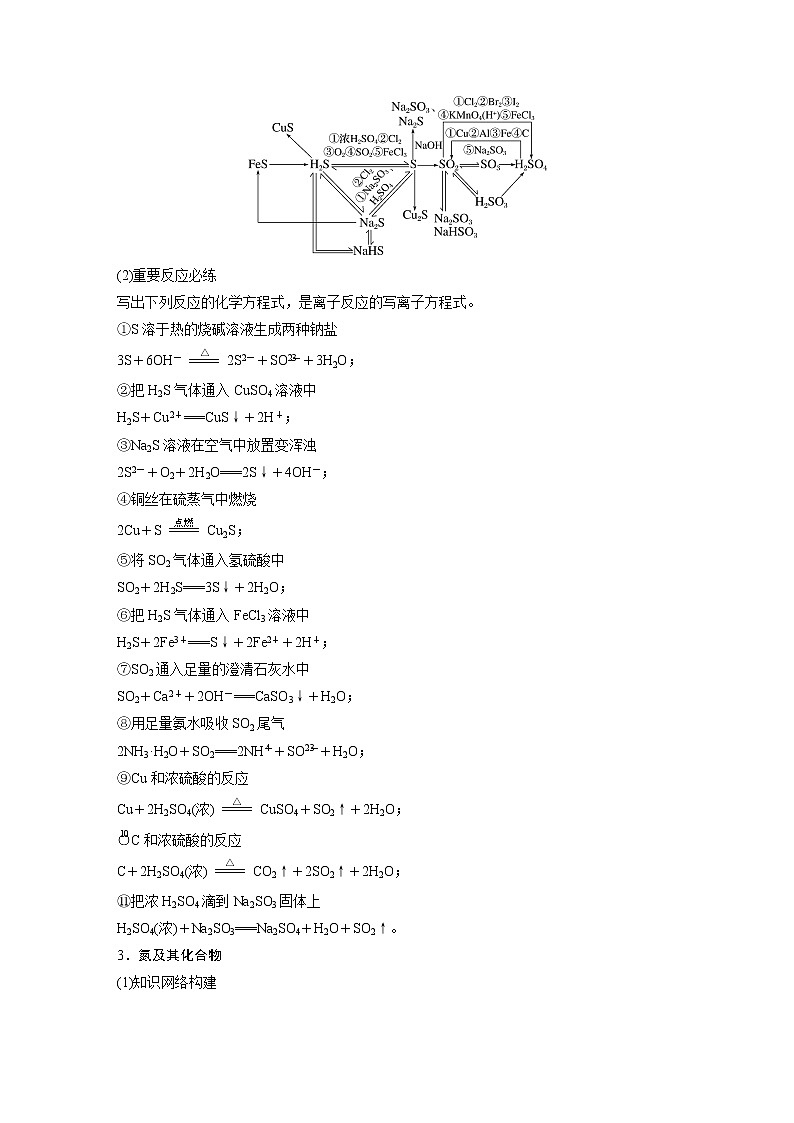 新高考化学一轮复习讲义 第4章 第25讲 非金属及其化合物知识落实与拓展03