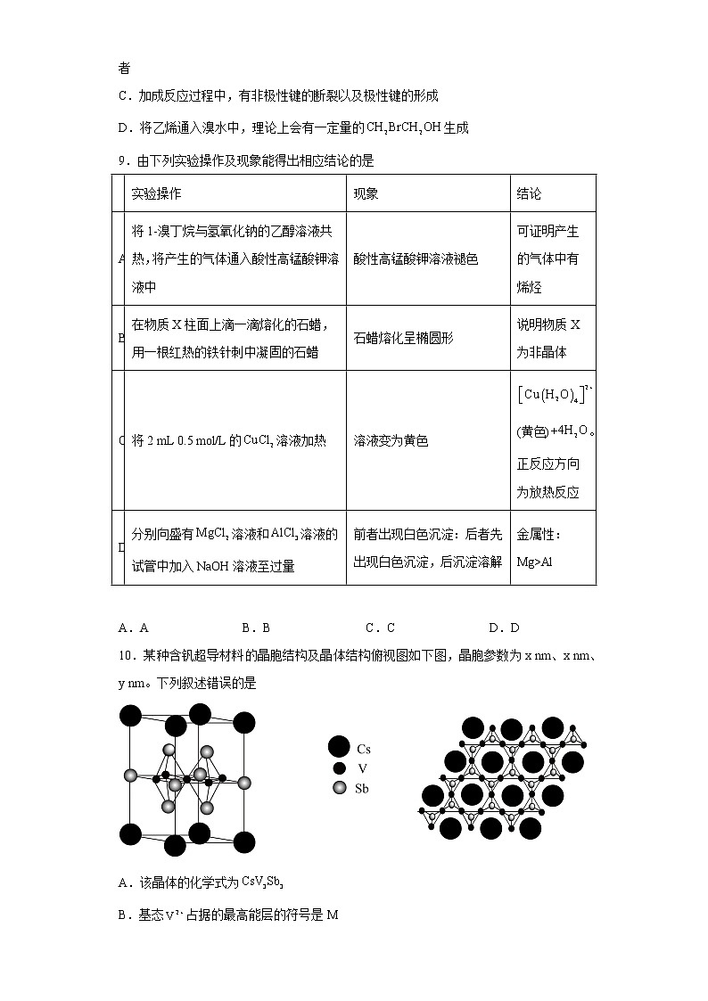 辽宁省大连市2023届高三下学期一模化学试题e03
