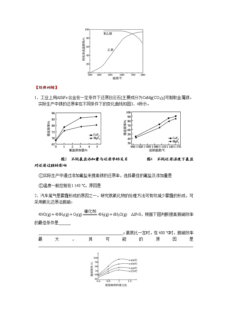 突破10 化学平衡图像说理题(二)——选择反应最佳条件-备战2023年高考化学《反应原理综合大题》逐空突破系列03