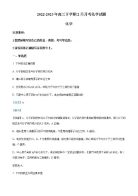 2022-2023学年云南省宣威市重点中学高三下学期2月月考化学试题含解析