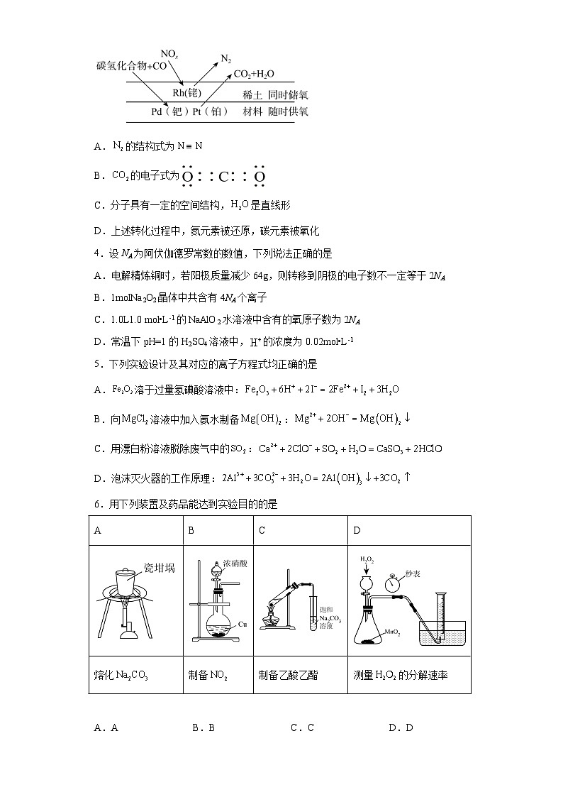 广东省湛江市2022-2023学年高三下学期第三次模拟测试化学试题(Word版含答案)第2页