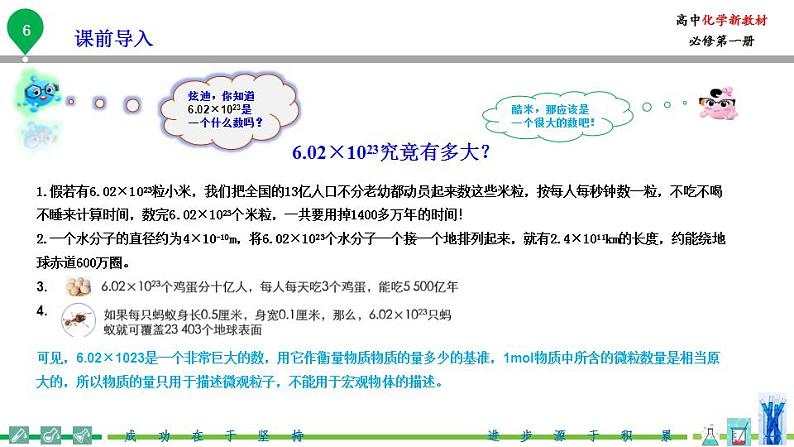 高中化学新教材同步必修第一册 第11讲 物质的量(一)物质的量的单位-摩尔(PPT课件)第7页