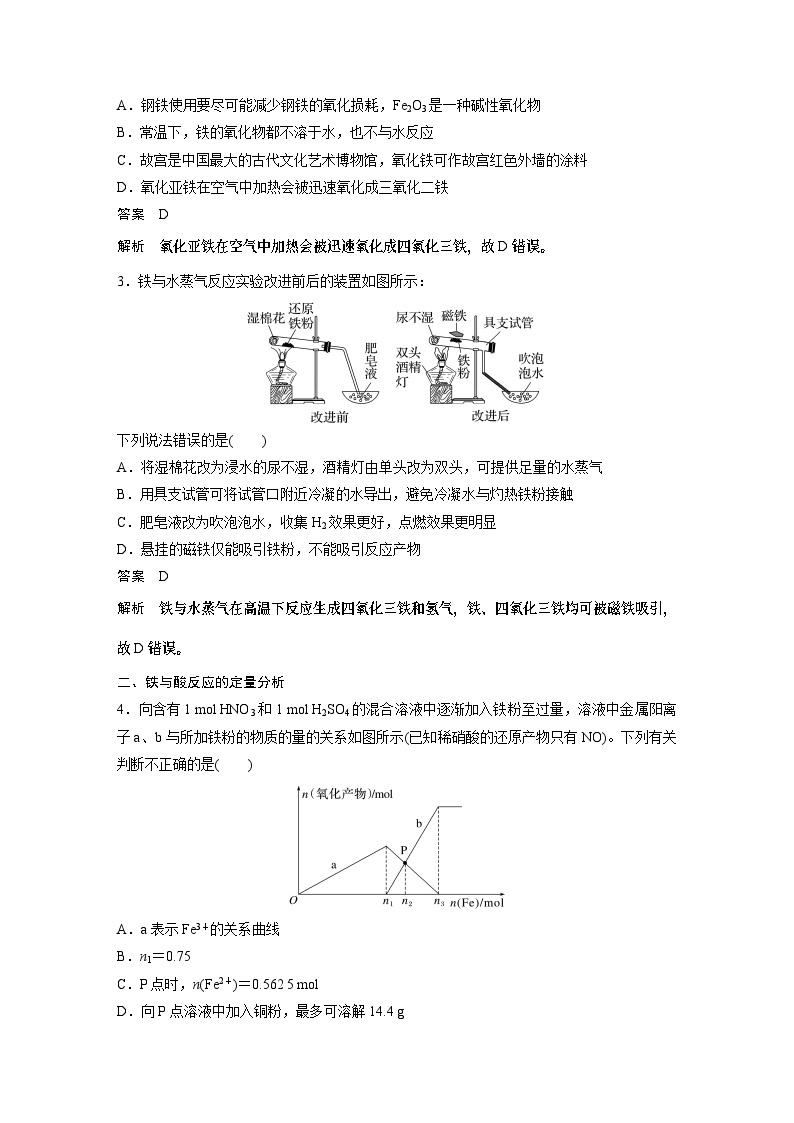 2024高考化学一轮复习讲义（步步高版）第3章 第12讲　铁及其氧化物和氢氧化物03
