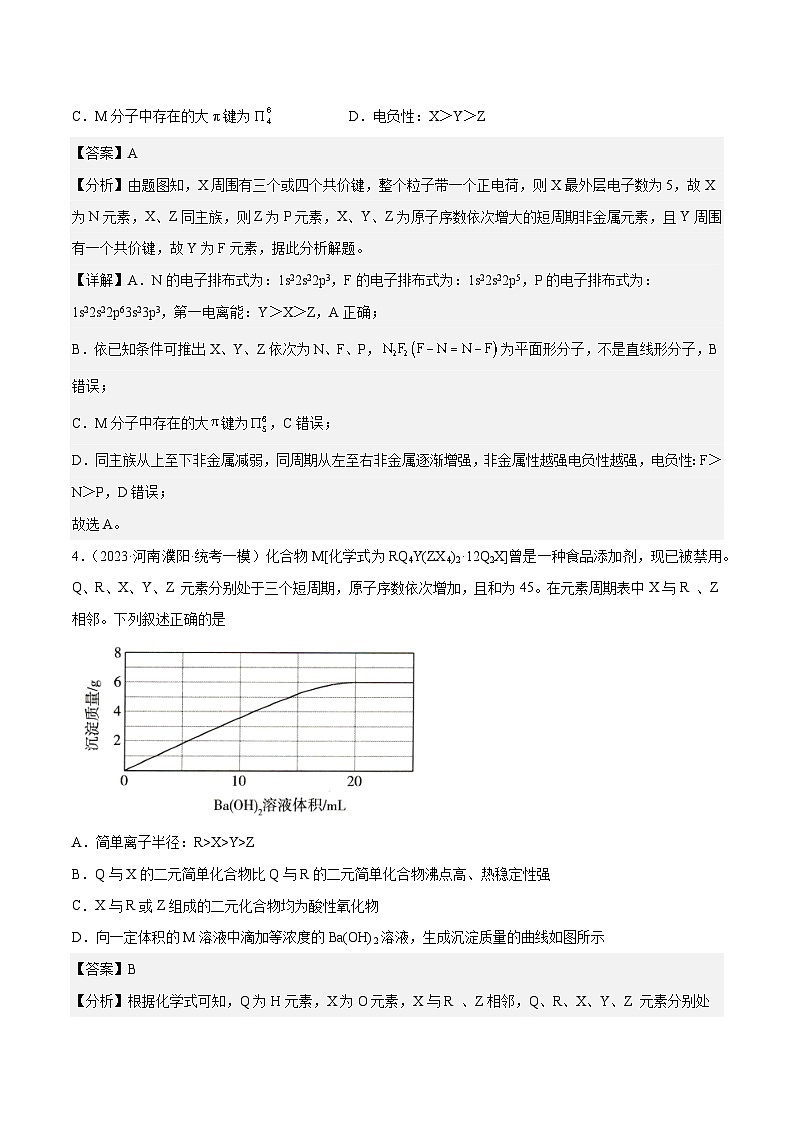 必刷题06 元素周期表与元素周期律——【高考三轮冲刺】2023年高考化学考前20天冲刺必刷题(全国卷)(解析版)第3页