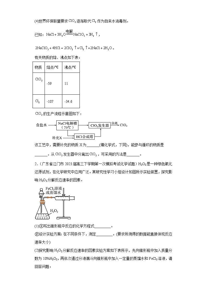 廣東省各地市2023屆高考化學(xué)一模試題分類匯編-01實(shí)驗(yàn)題第2頁