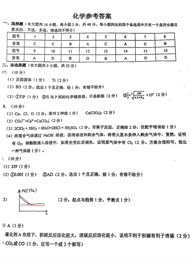 2022-2023学年浙江省金华十校高三下学期二模化学试题（PDF版）01