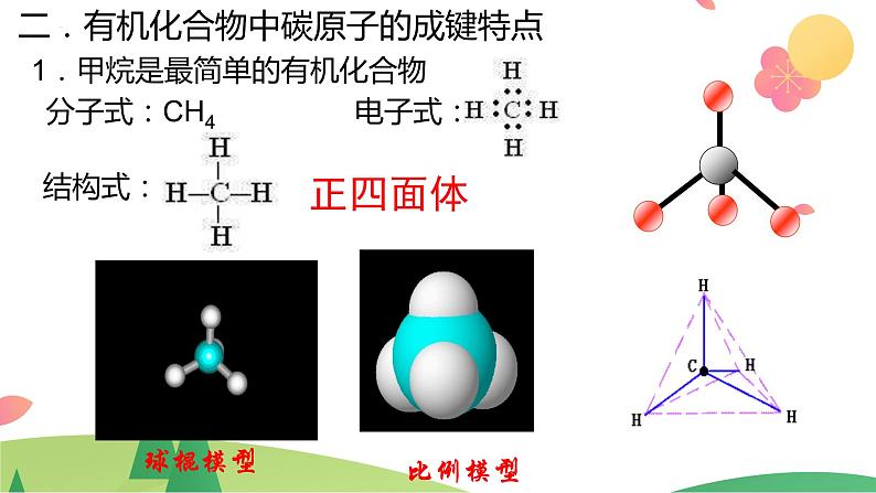 7.1.1 有机化合物中碳原子的成键特点 烷烃的结构(精讲课件)-高一化学同步学习高效学讲练(人教版必修第二册)第8页