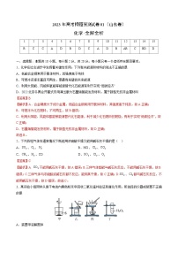 2023年高考化学押题卷01（山东卷）（含考试版、全解全析、参考答案、答题卡）