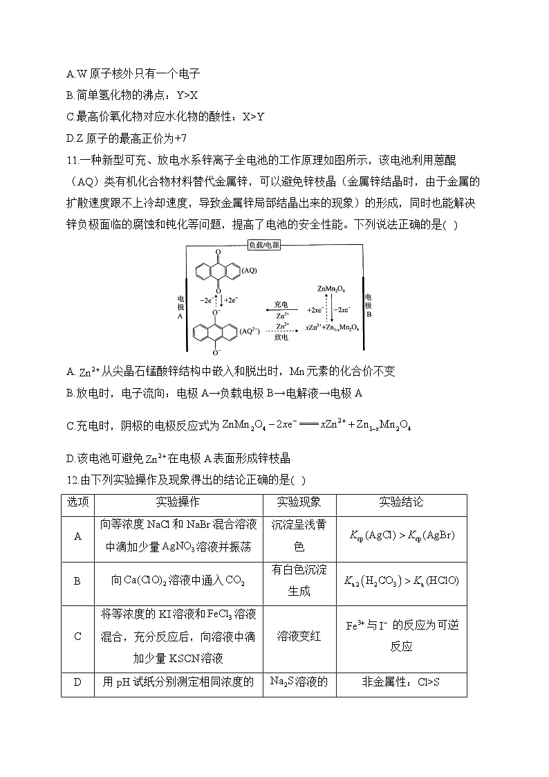 2023届高三下学期5月高考化学考前冲刺卷 全国卷(Word版含答案)02