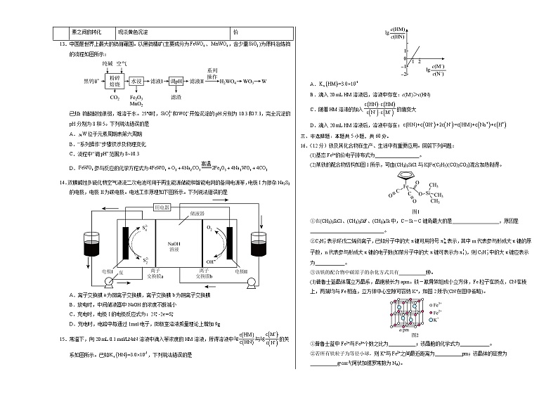 2023年高考押题预测卷02(山东卷)-化学(考试版)A3版第3页