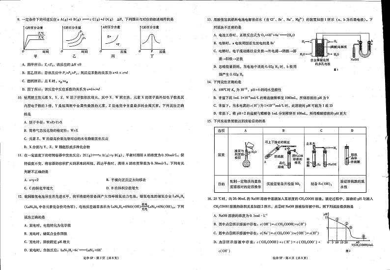 云南省曲靖市师宗县平高中学2022-2023学年上学期高一期末化学第2页