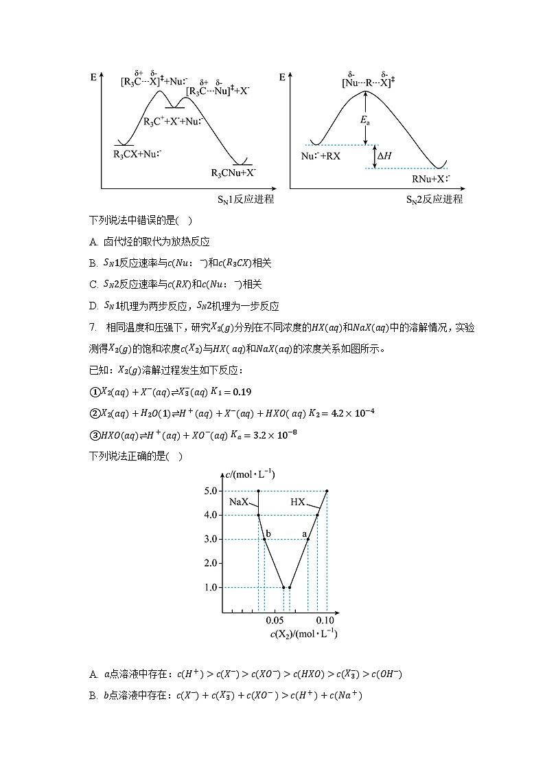2023年安徽省蚌埠市高考化学第二次质检试卷(含解析)第3页
