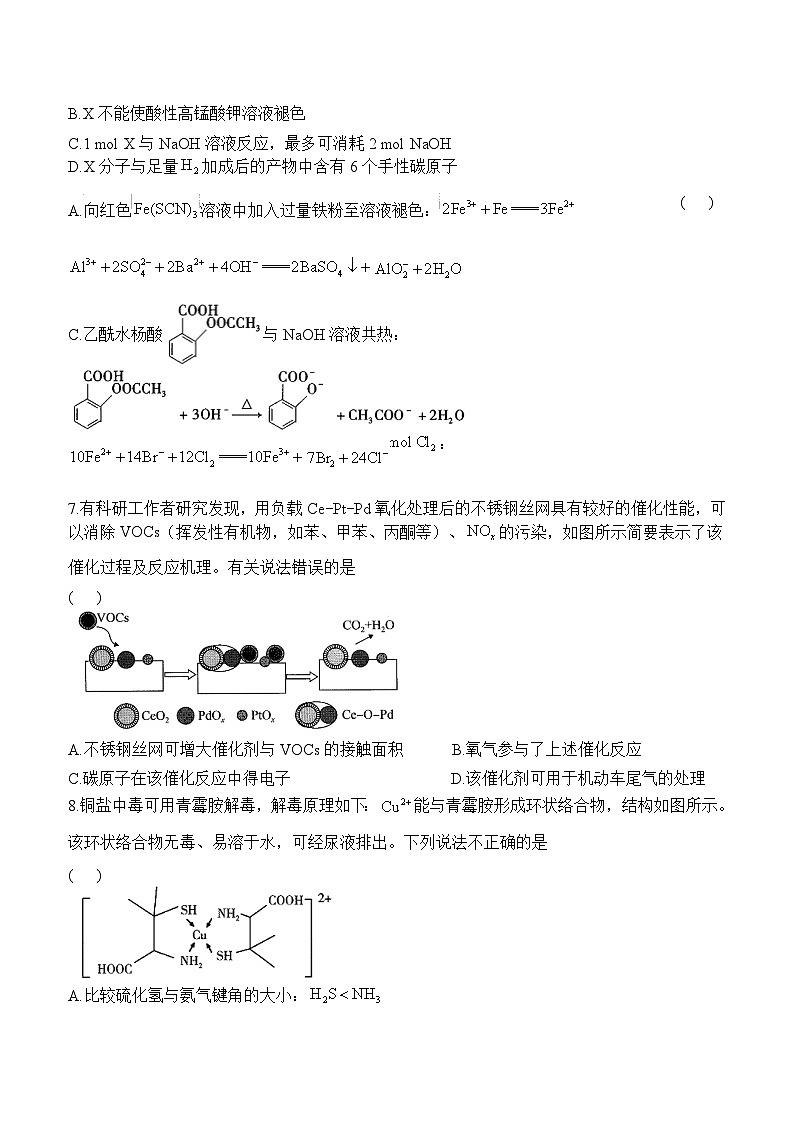 2023届高考化学考前热身卷第2页