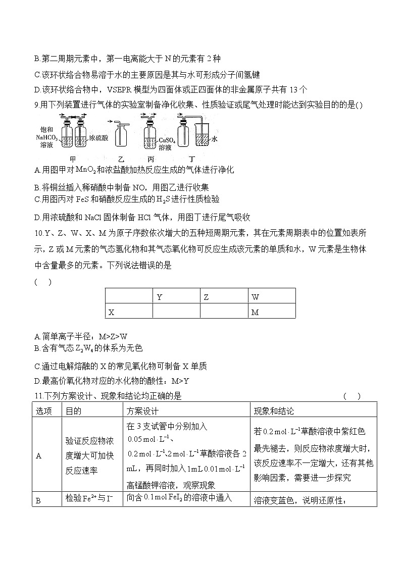 2023届高考化学考前热身卷第3页