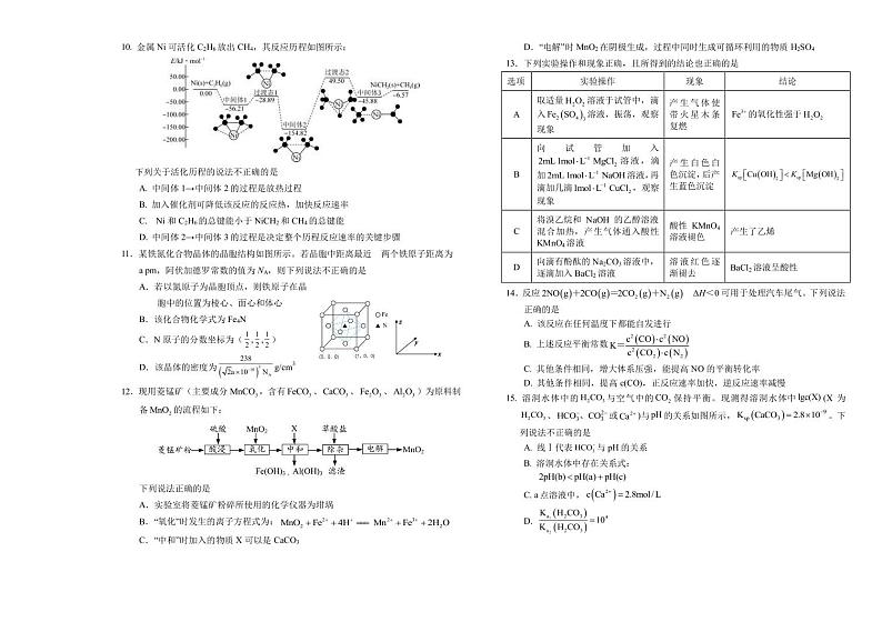 2023届辽宁省葫芦岛高三下学期第二次模拟考试化学试题PDF版含答案第2页