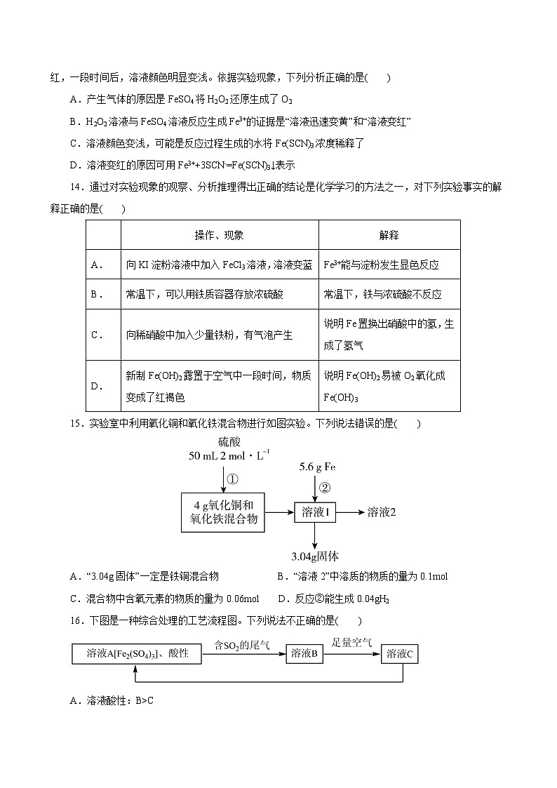 考点07  铁及其化合物(原卷版)第3页