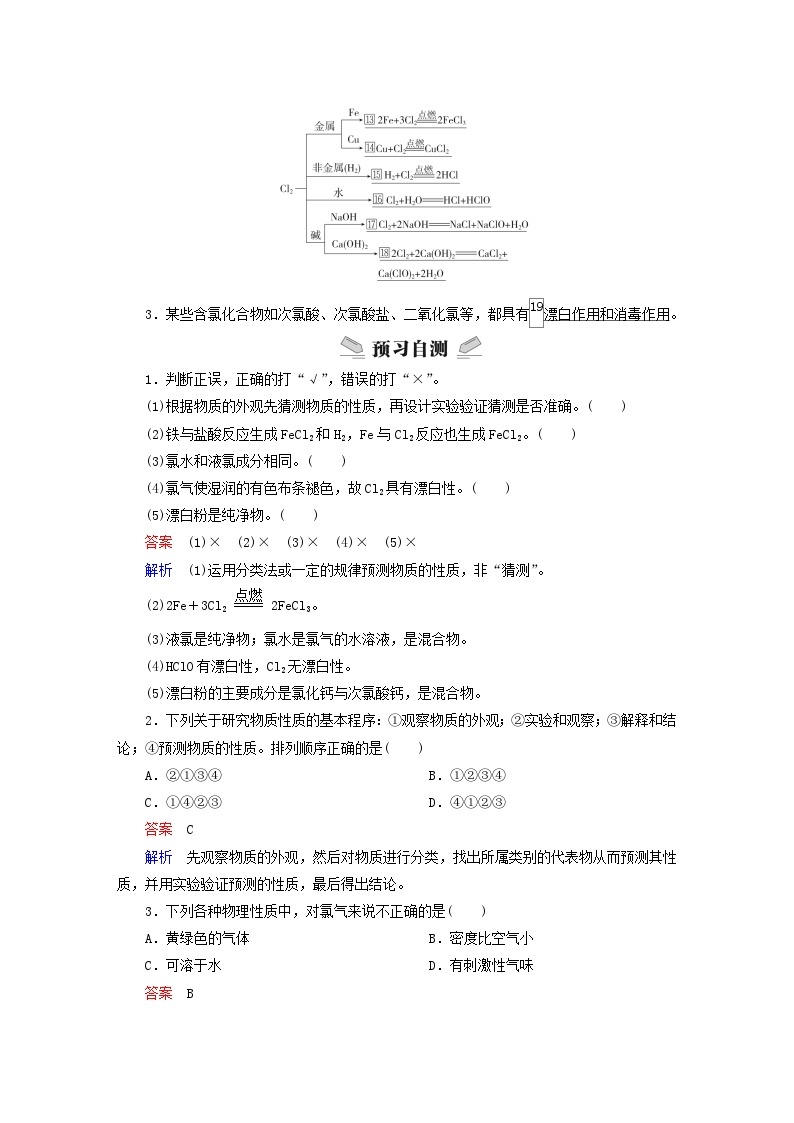 新教材2023年高中化学第1章认识化学科学第2节研究物质性质的方法和程序第2课时研究物质性质的基本程序导学案鲁科版必修第一册02