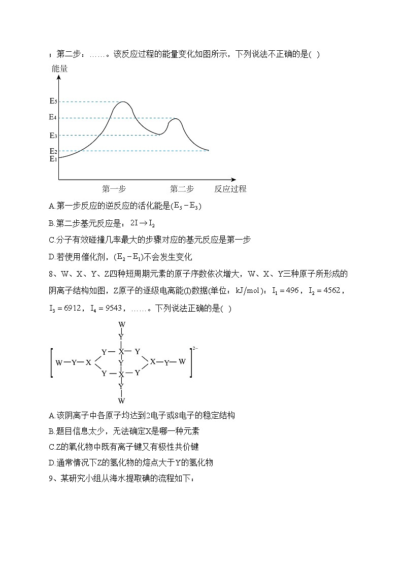 湖北省鄂东南省级示范高中2022-2023学年高二下学期期中联考化学试卷(含答案)第3页