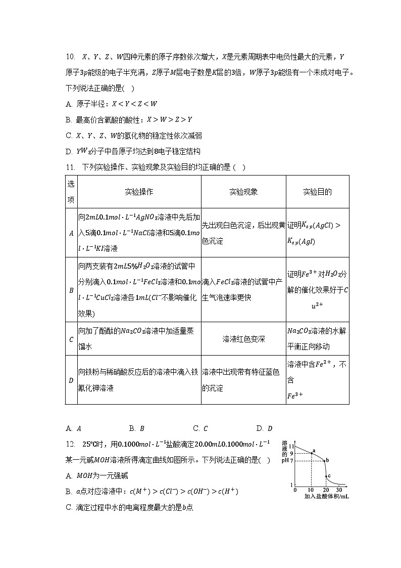 2022-2023学年四川省成都市蓉城名校联盟高二(下)期中化学试卷(含解析)03