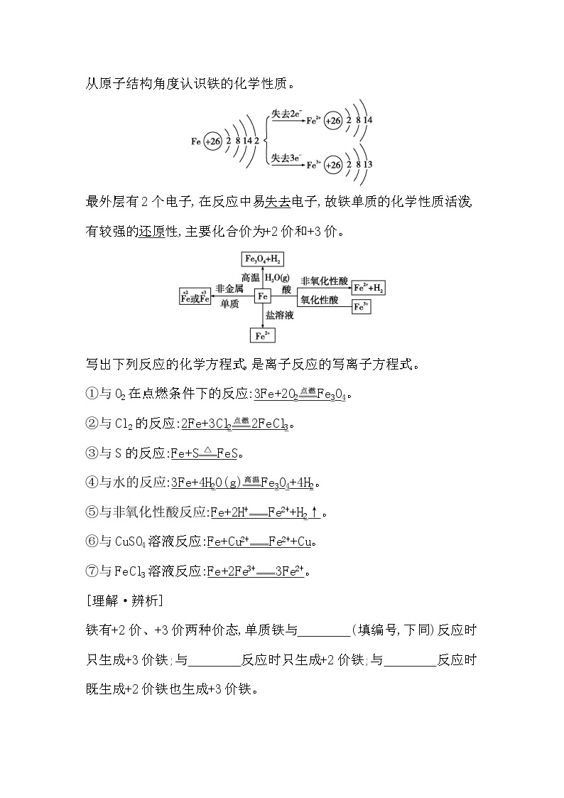 2024届高考化学一轮复习课件 第三章 金属及金属材料 第2讲 铁及其化合物02