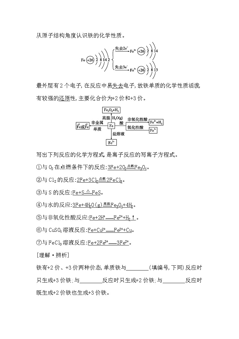2024届高考化学一轮复习课件 第三章 金属及金属材料 第2讲 铁及其化合物02
