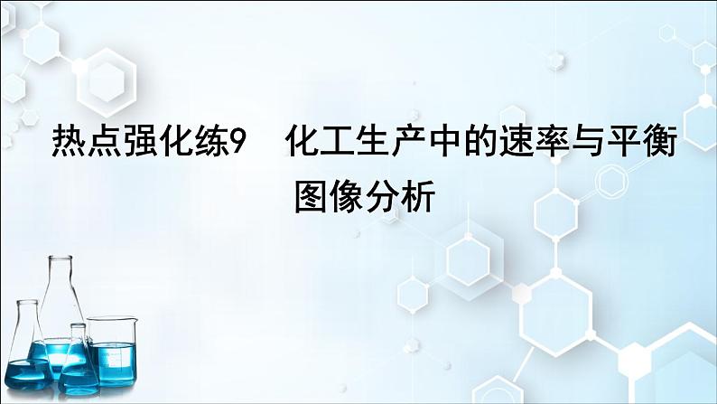 2024届高考化学一轮复习课件 第七章 化学反应速率与化学平衡 热点强化练9 化工生产中的速率与平衡图像分析01