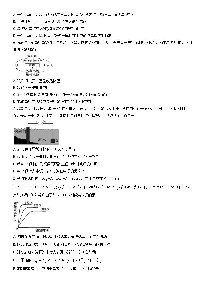 2022北京怀柔高二（上）期末化学（教师版） 试卷02