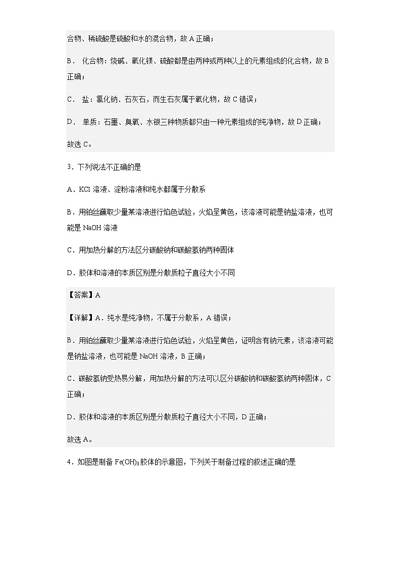 2022-2023学年黑龙江省哈尔滨市第七十三中学校高一上学期第一次月考化学试题含解析第2页
