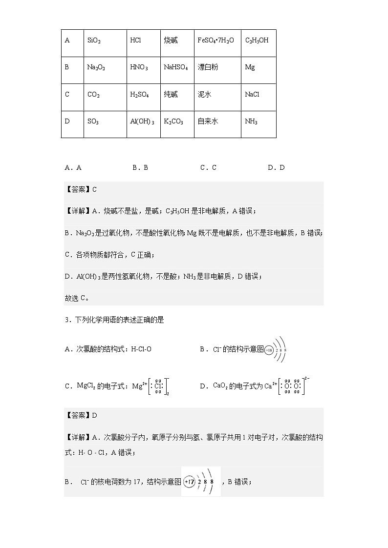 2022-2023学年吉林省通化市梅河口市第五中学高一上学期期末考试化学试题含答案第2页