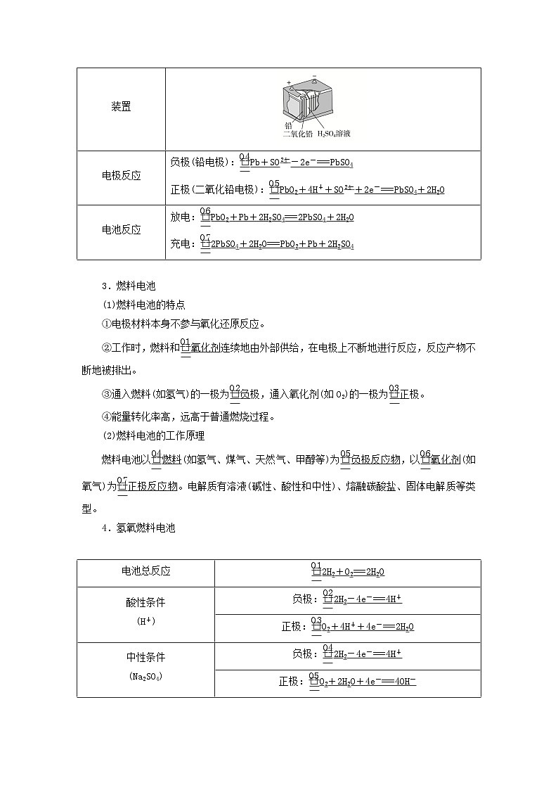 新教材2023年高中化学第1章化学反应与能量转化第2节化学能转化为电能__电池第2课时化学电源导学案鲁科版选择性必修102