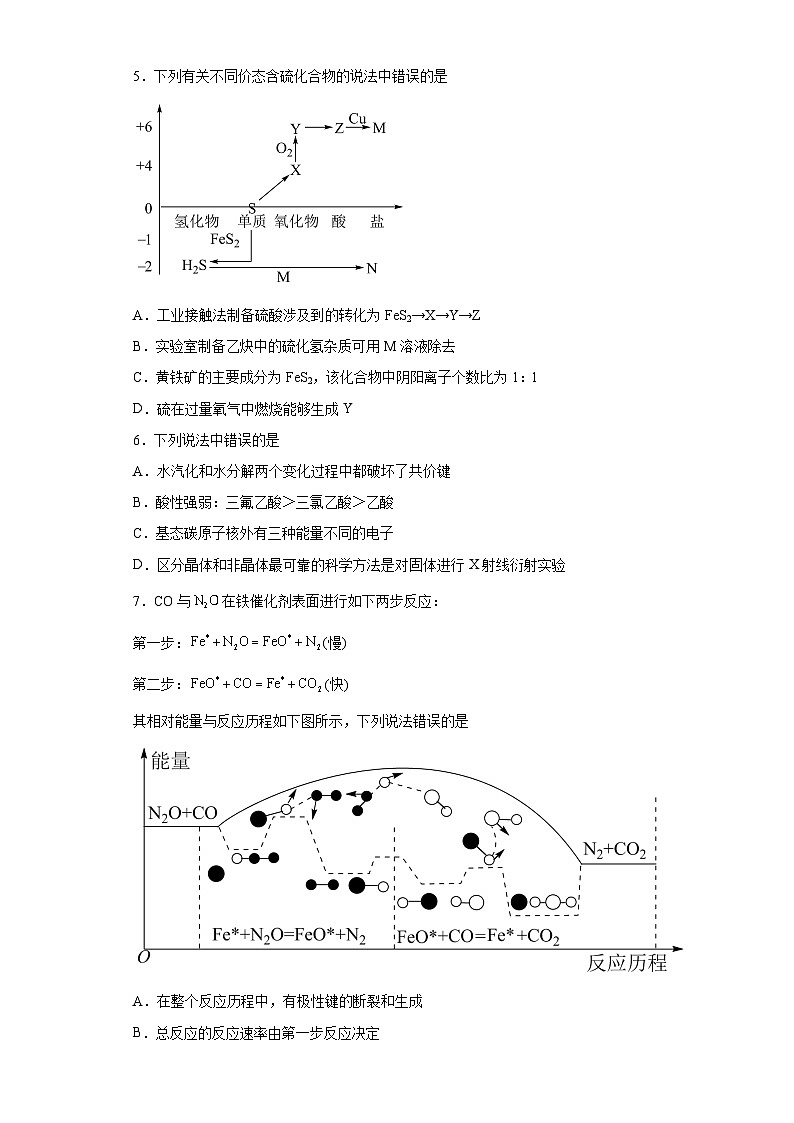 广东省华南师范大学附属中学2022届高三下学期押题预测(三)化学试题(含解析)第2页