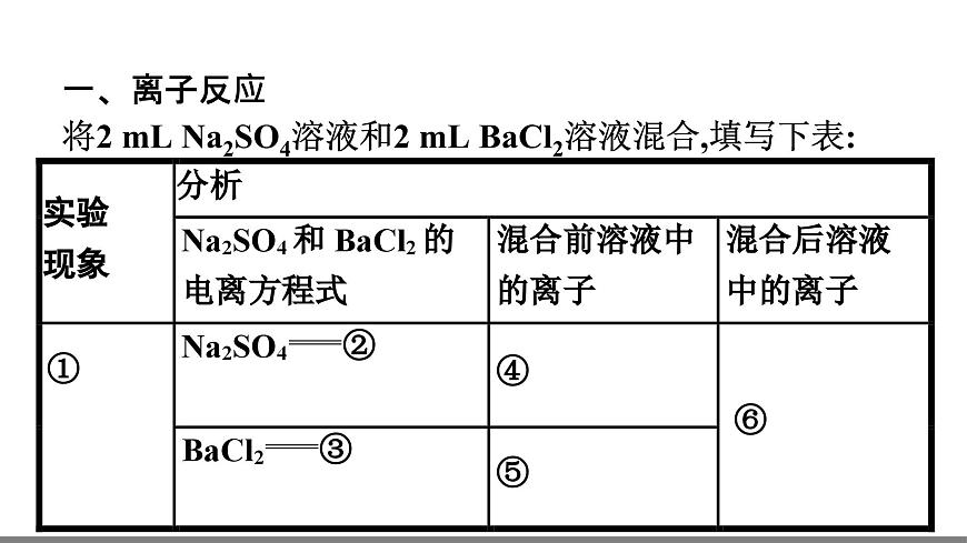 人教版（2019]必修第一冊(cè)課件：第一章 第二節(jié) 第2課時(shí)　離子反應(yīng)第6頁