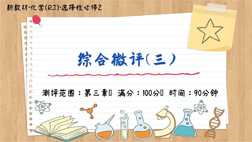 人教版化學(xué)選修2 第三章綜合測評(課件PPT)第1頁