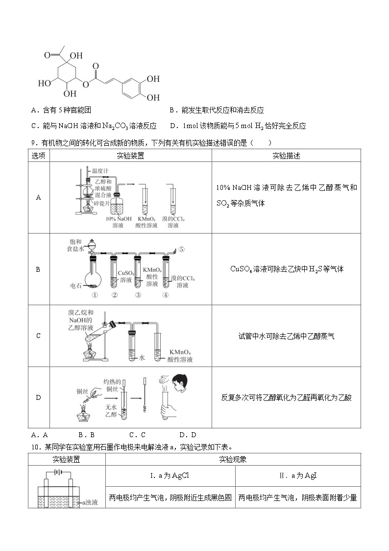 2023湖北省高中名校联盟高二下学期5月联合测评试题化学含解析03