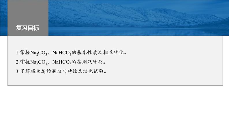 2024年高考化学一轮复习(新高考版) 第4章 第13讲 碳酸钠和碳酸氢钠 碱金属 练习课件02