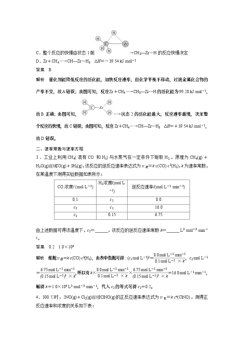 2024年高考化学一轮复习（新高考版） 第8章 第45讲　化学反应速率与反应历程 练习课件03