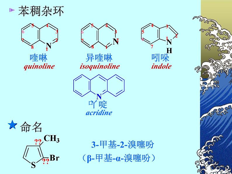 2021届苏高中化学竞赛理论辅导课件-有机化学(提升)13杂环化合物第6页