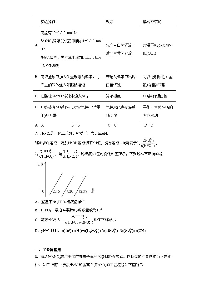 山西省阳泉市2023届高三下学期第三次模拟测试理综化学试题(含解析)第3页