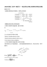 2024届高三化学一轮复习——硫及其化合物之间的转化学案及训练