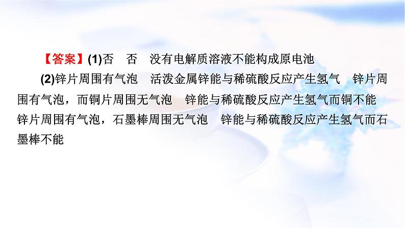 人教版高中化学必修第二册实验活动6化学能转化成电能教学课件05