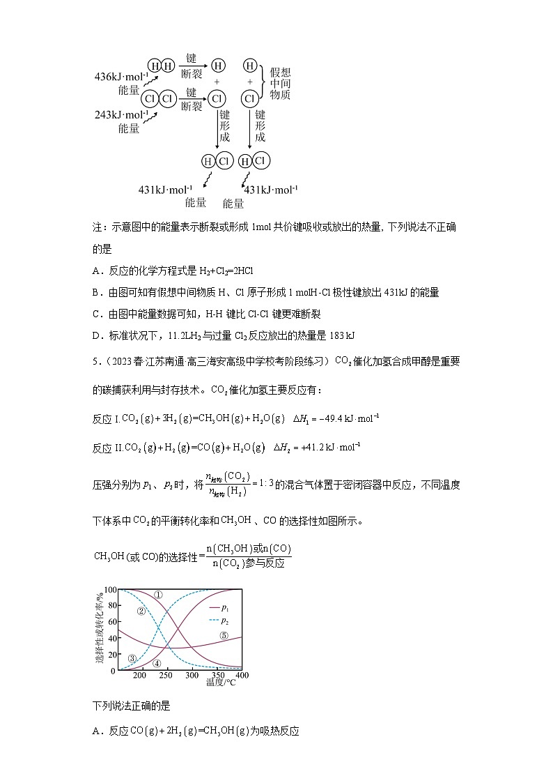 2024届高三新高考化学大一轮专题训练-化学反应热的计算第2页