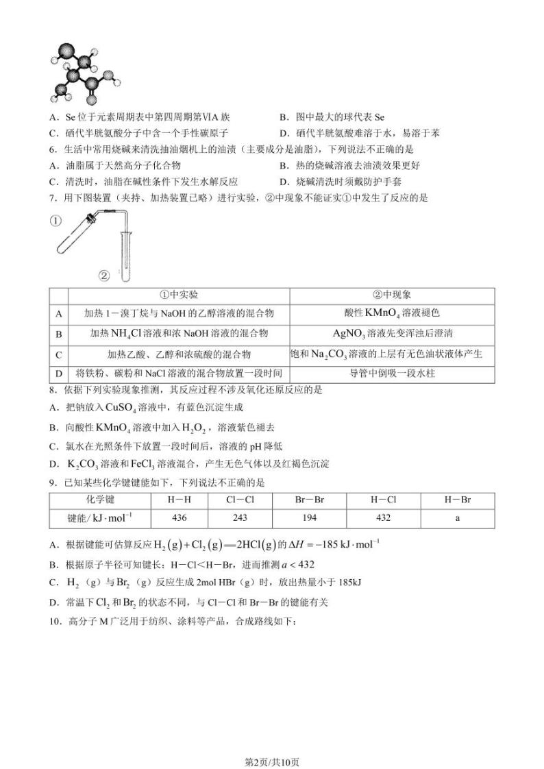 2022-2023学年北京十一学校高二下学期期末化学试题及答案02