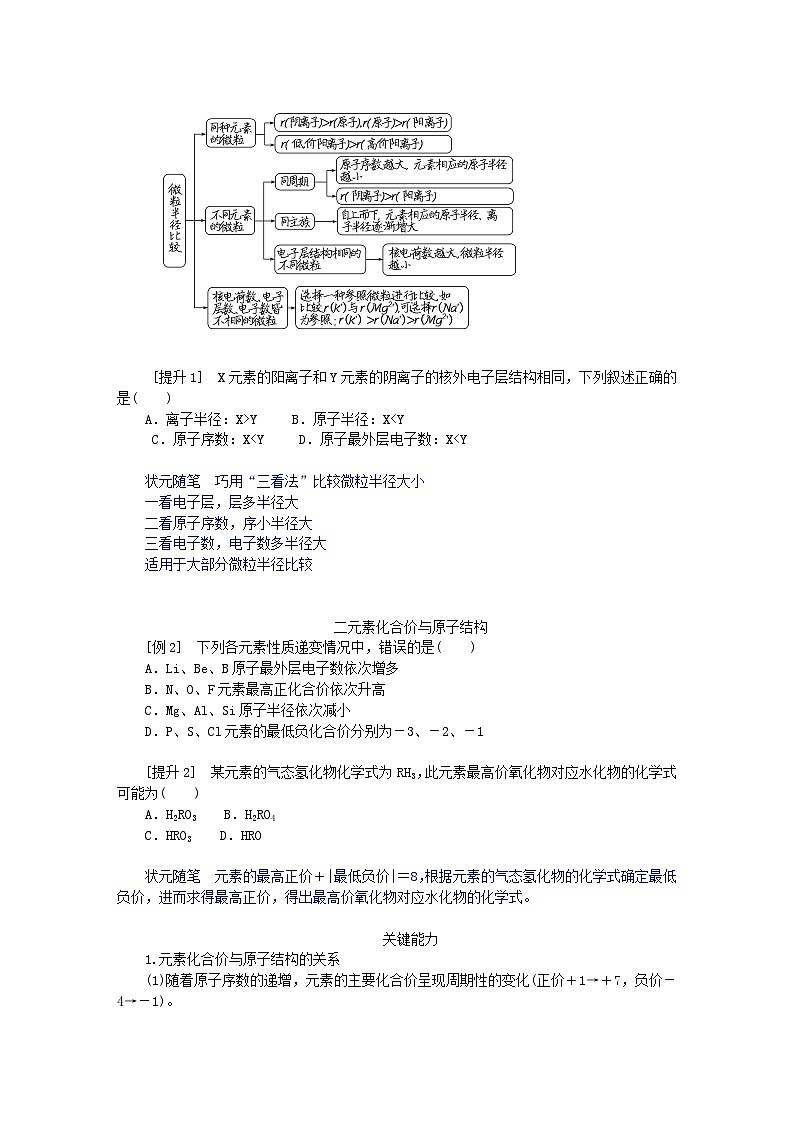 新教材2023版高中化学第1章原子结构元素周期律第2节元素周期律和元素周期表第1课时元素周期律学案鲁科版必修第二册第3页